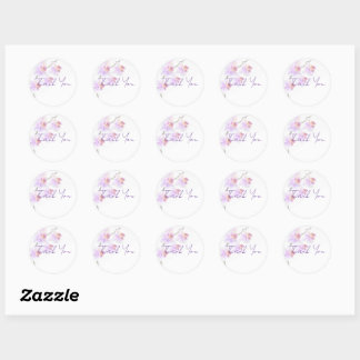 Adesivos de Agradecimento de Orquídea