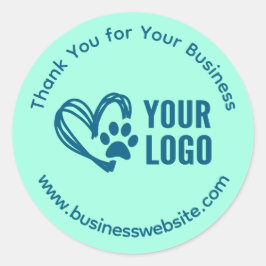 Adesivos de Agradecimento Empresariais com Logotip