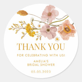 Adesivos de Agradecimento Flor Silvestre Caprichos