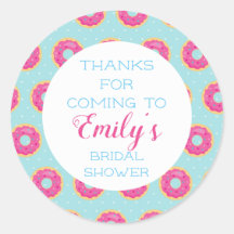 Adesivos de Agradecimento para Festa de Donut