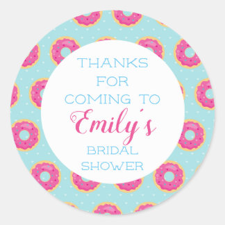 Adesivos de Agradecimento para Festa de Donut