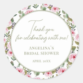 Adesivos de agradecimento para um chá de noiva.