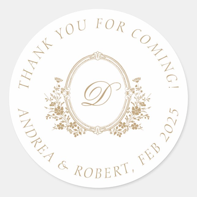 Adesivos de Agradecimento por Ter Vindo Personaliz (Frente)