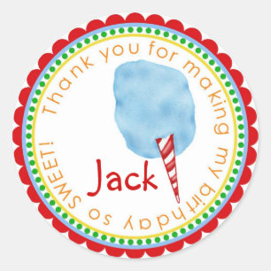 Adesivos de algodão doce - Azul