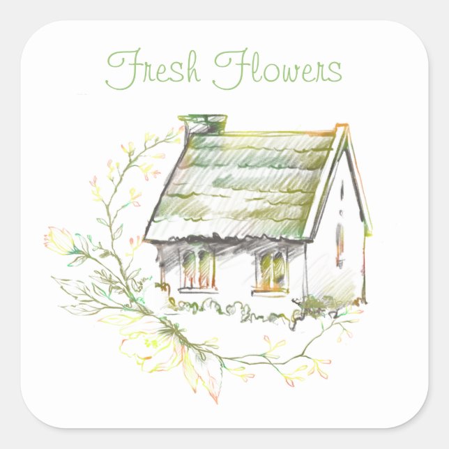 Adesivos de algodão em inglês para produtos de ori (Frente)