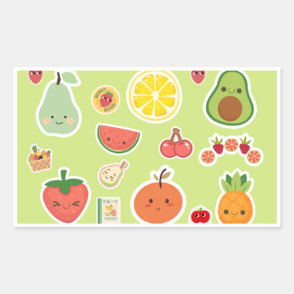Adesivos de Alimentos Tema Frutas
