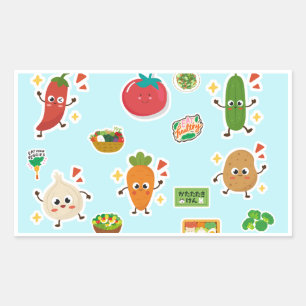 Adesivos de Alimentos Tema Legumes