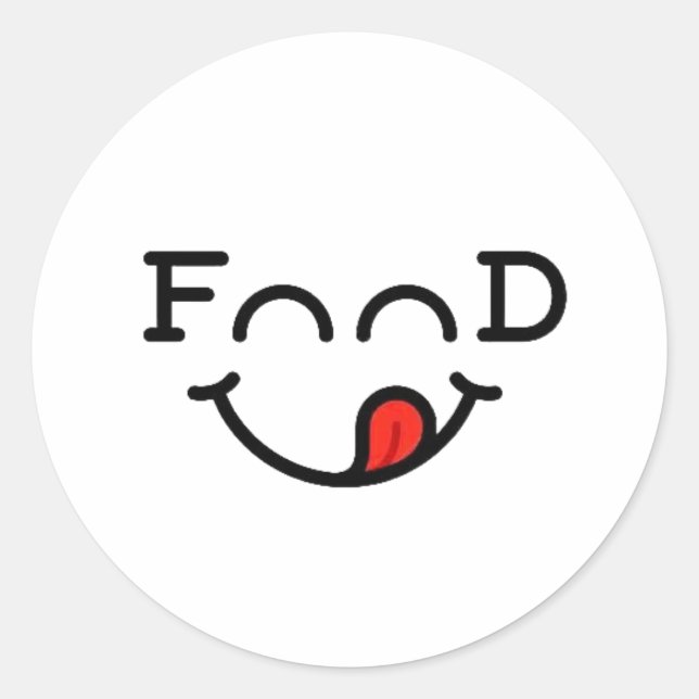 Adesivos de Amantes de Comida Divertidos e Criativ (Frente)