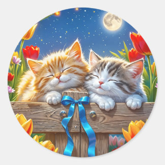 Adesivos de amigos gatinhos fofos