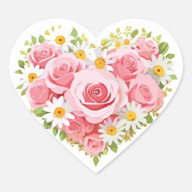 adesivos de amor cardíaco (Frente)