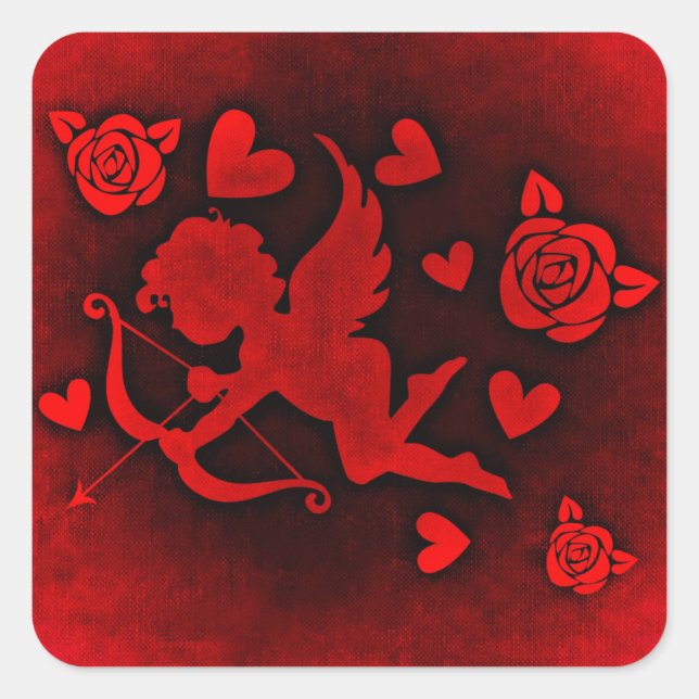 adesivos de amor cupido (Frente)