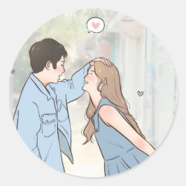 Adesivos de Amor de Casal Romântico – Embrulho de 