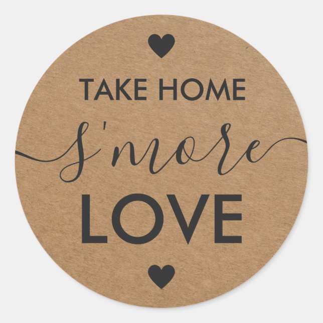 Adesivos de Amor Take Home S'more (Frente)