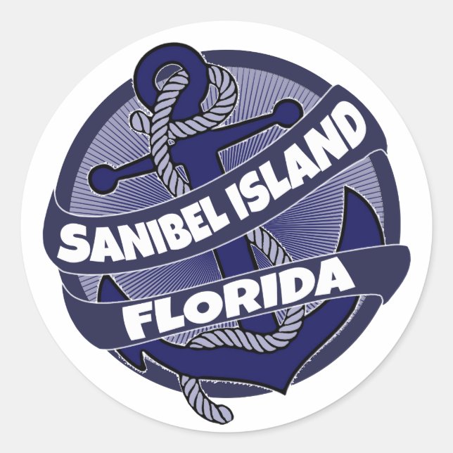 adesivos de ancoragem da Flórida Sanibel Island (Frente)