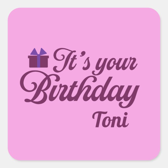 Adesivos de Aniversário (Frente)