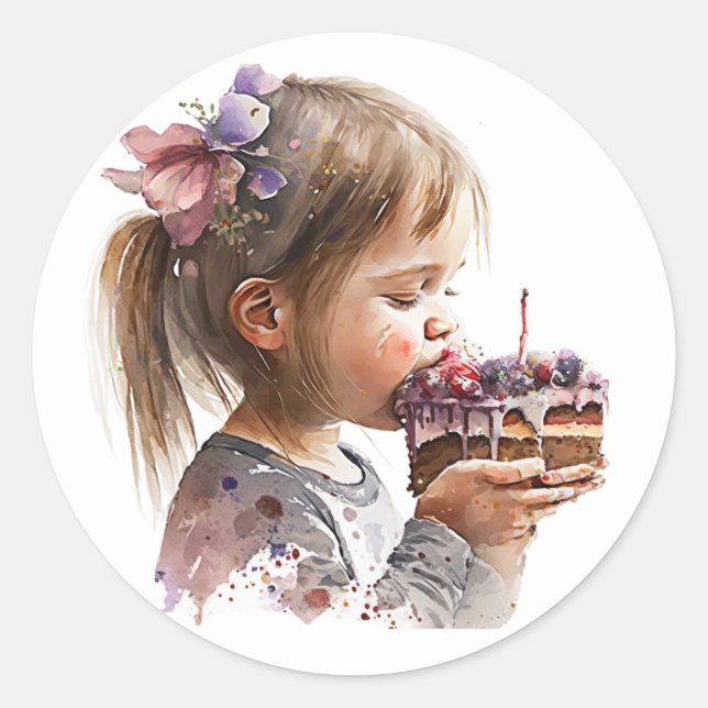 Adesivos de Aniversário Bonitos (Frente)