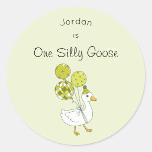 Adesivos de Aniversário de 1 Ano do One Silly Goos