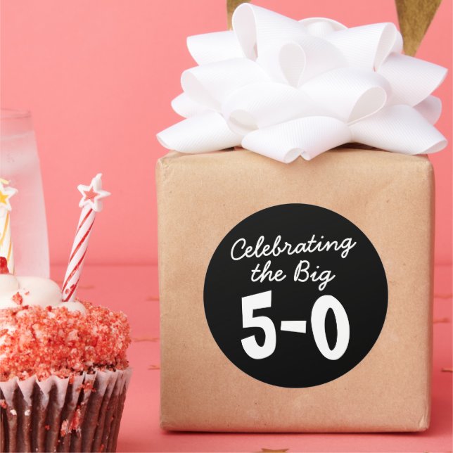 Adesivos de Aniversário de 50 Anos (Festa)