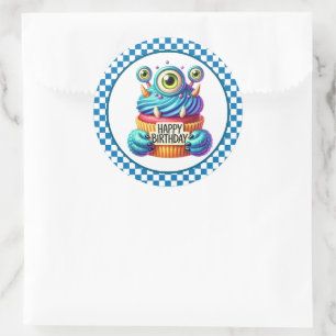 Adesivos de Aniversário de Cupcake