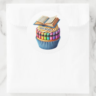 Adesivos de Aniversário de Cupcake