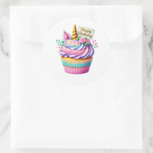 Adesivos de Aniversário de Cupcake