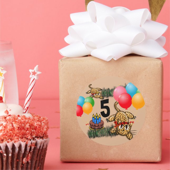 Adesivos de Aniversário do Ultrópico Penhor Safari (Festa)