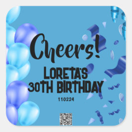 Adesivos de Aniversário Surpresa Adulta
