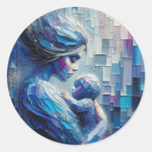 Adesivos de Arte Confie em Sua Mãe e Filho