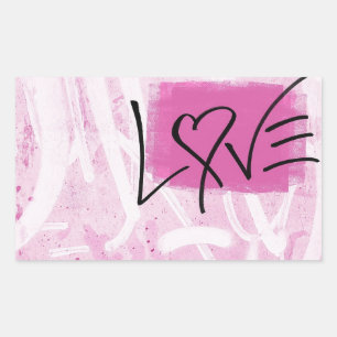 Adesivos De Arte De Grafite Rosa