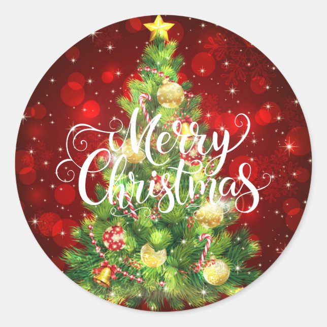 Adesivos de Árvore de Natal (Frente)