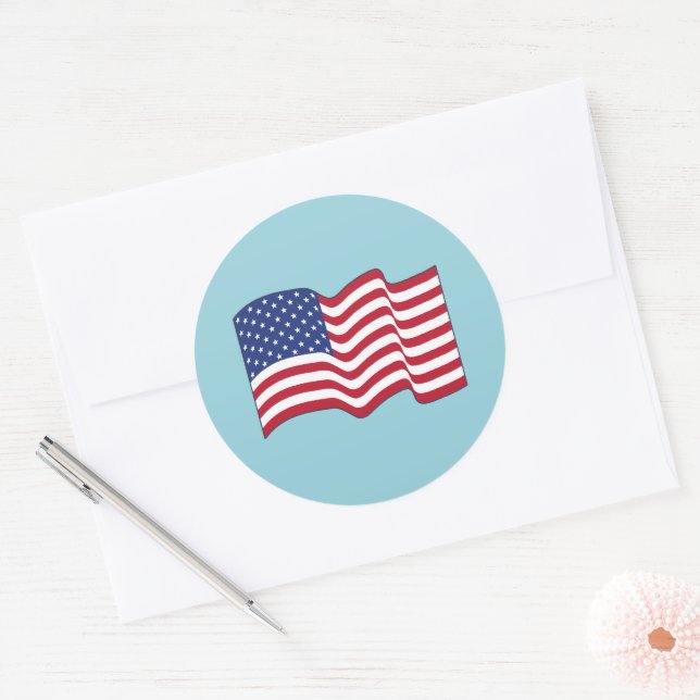 Adesivos de bandeira americana azul (Envelope)