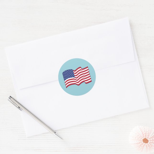 Adesivos de bandeira americana azul (Envelope)