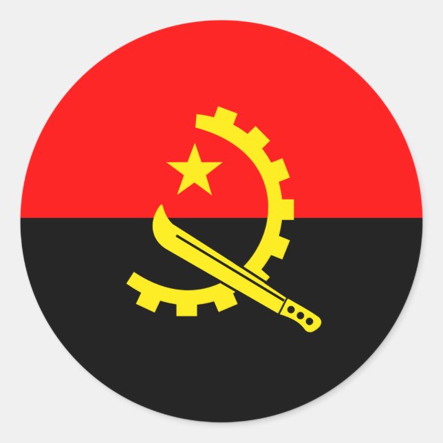 adesivos de bandeira angola (Frente)