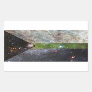 Adesivos de bandeira da nebulosa demiromântica