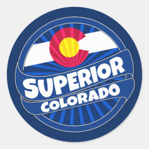 Adesivos de bandeira do Colorado superior