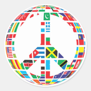 adesivos de bandeira do sinal de paz
