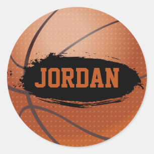 Adesivos de basquete Jordan Grunge