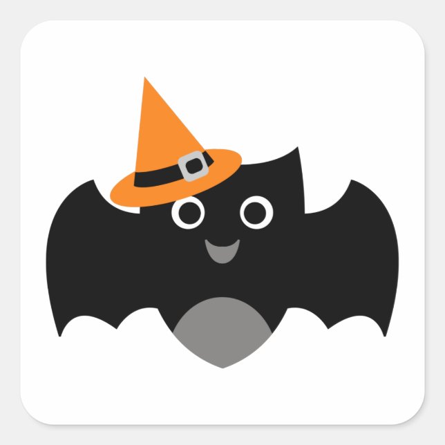 Adesivos de Bat Hallloween personalizáveis (Frente)