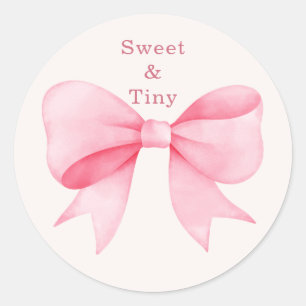 Adesivos de Bebê Chorando Abóbora com Laço Rosa pa