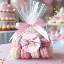 Adesivos de Bebê Menina com Laço Rosa
