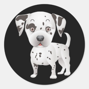 Adesivos de Boas-Vindas de Cachorro Filhote Dálmat