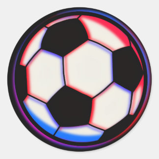 Adesivos de Bola de Futebol em Negrito