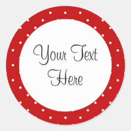 Adesivos de Bolinhas vermelha