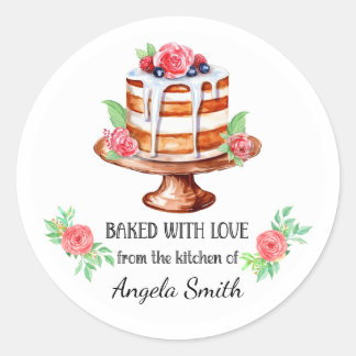 Adesivos de Bolo de Camadas com Frutas Vermelhas A