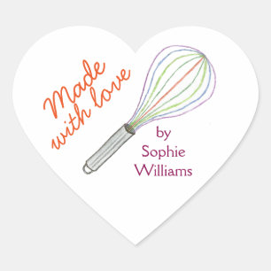 Adesivos de bolos feitos com amor etiqueta de pani