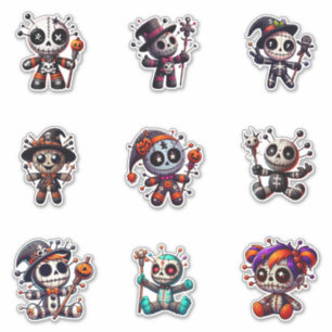 Adesivos de Boneca Voodoo Fofa