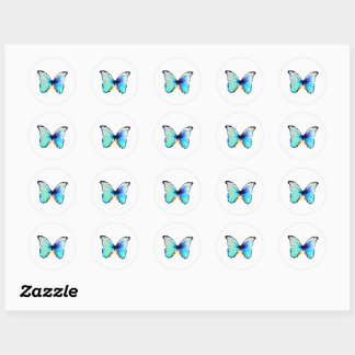Adesivos de Borboleta Azul Morpho