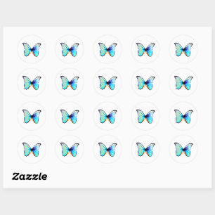 Adesivos de Borboleta Azul Morpho