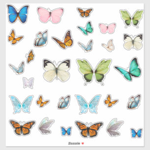 Adesivos de Borboleta Caprichosos