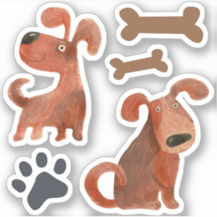 Adesivos de cachorrinho fofo adesivos para amantes